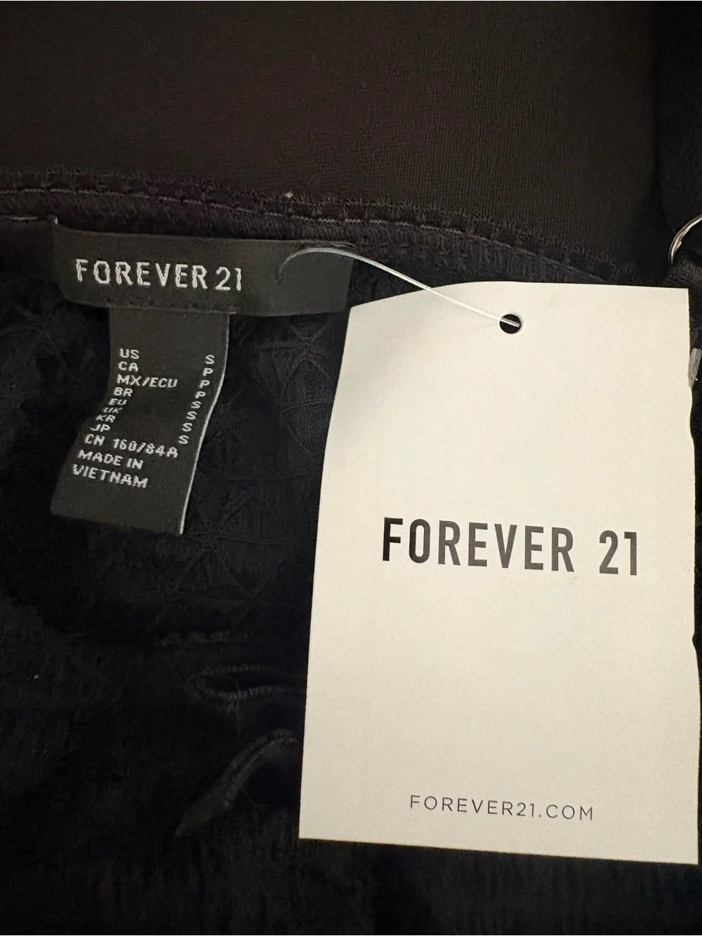 Forever 21 Black Lace Cami Bralette Top